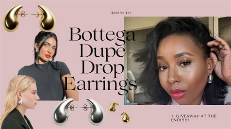 bottega veneta gold earrings dupe|bottega veneta drop earrings dupe.